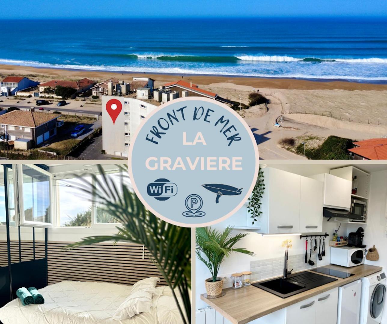 La Graviere, Cozy Studio Wifi & Parking 20M Ocean Surf Plage Soorts-Hossegor Kültér fotó
